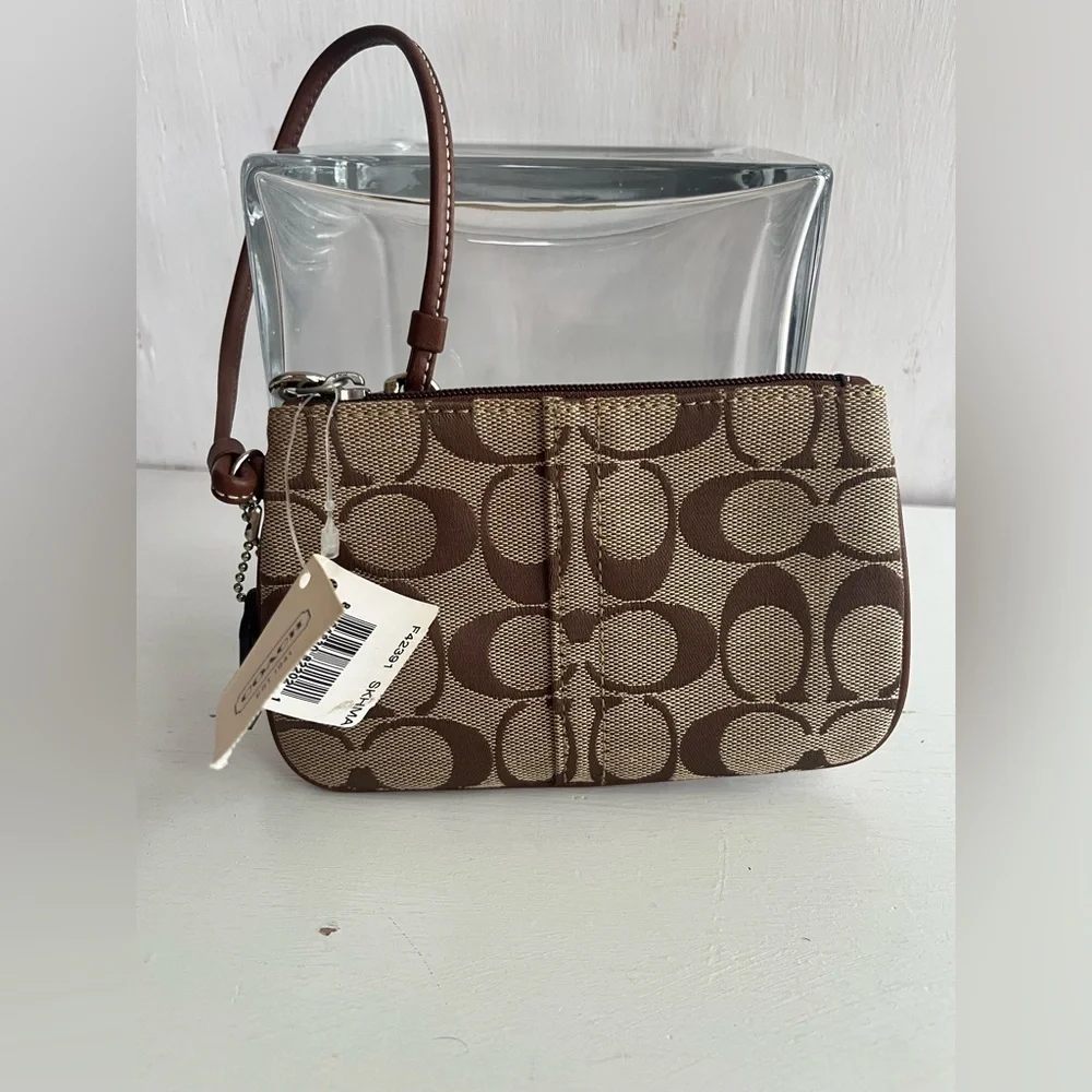 COACH Signature Small Coin Wallet